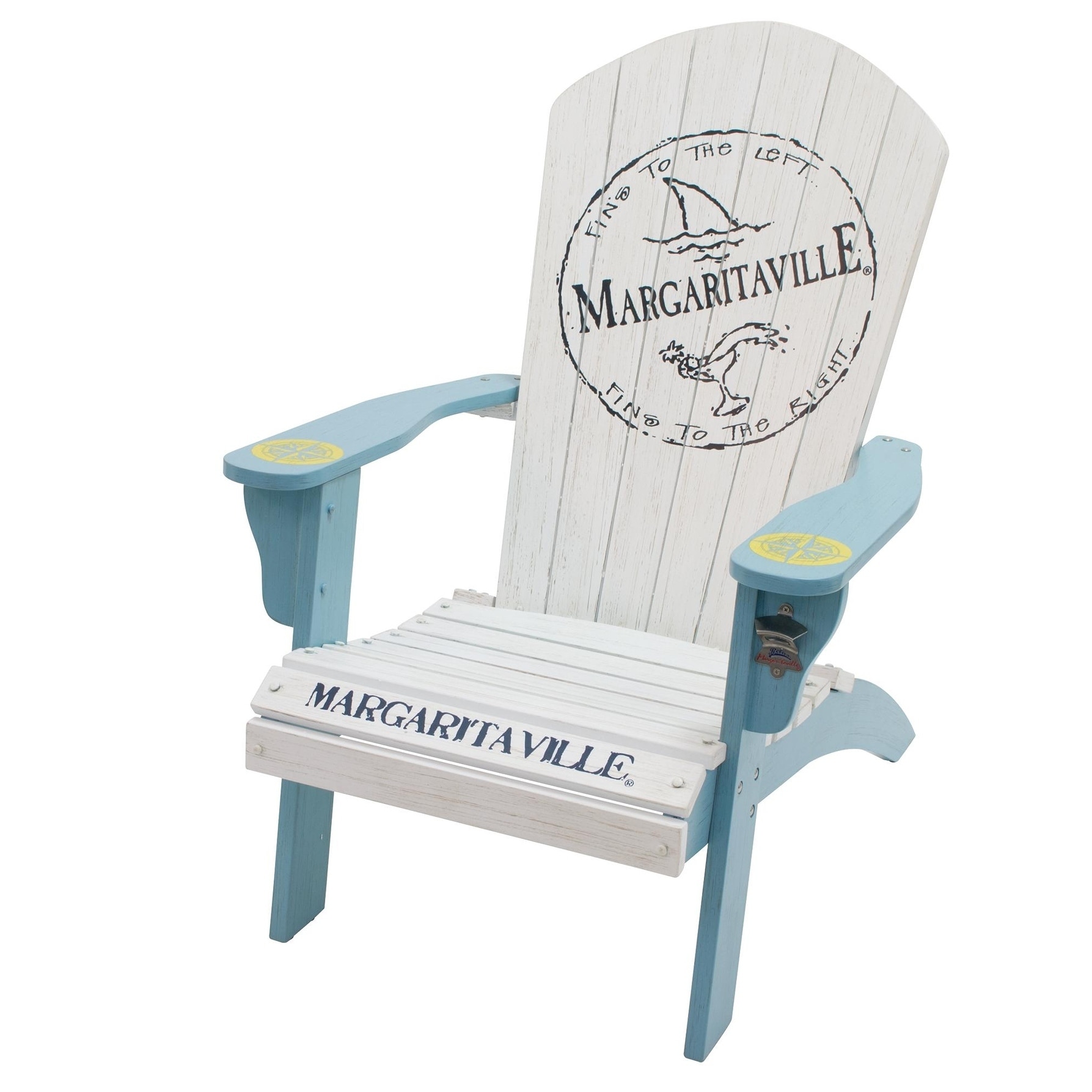 Margaritaville Wood Adirondack Chair Fins to the Left Bed Bath