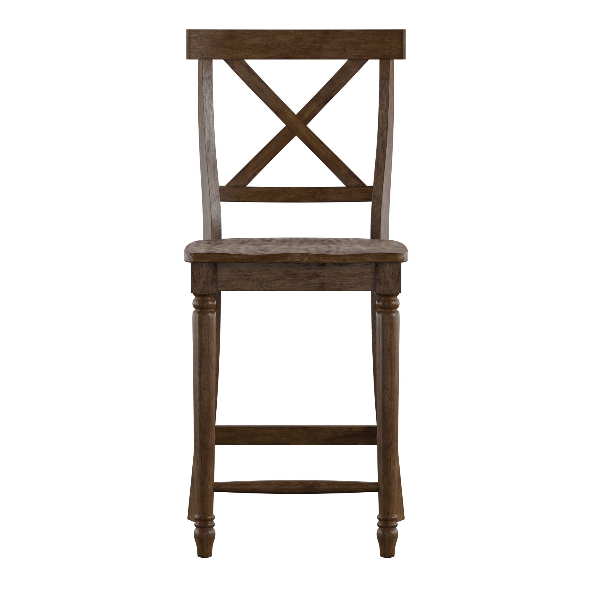 The Gray Barn Culver Creek Reclaimed Wood 24 Inch X Back Counter Height Chair Set Of 2