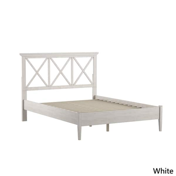 Shop Jeremiah Antique Finish Lattice Pattern Platform Bed By