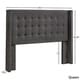 preview thumbnail 16 of 15, Melina Linen Tufted Wingback Headboard by iNSPIRE Q Bold
