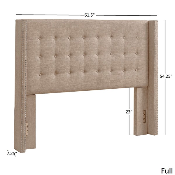 Melina Linen Tufted Wingback Headboard by iNSPIRE Q Bold