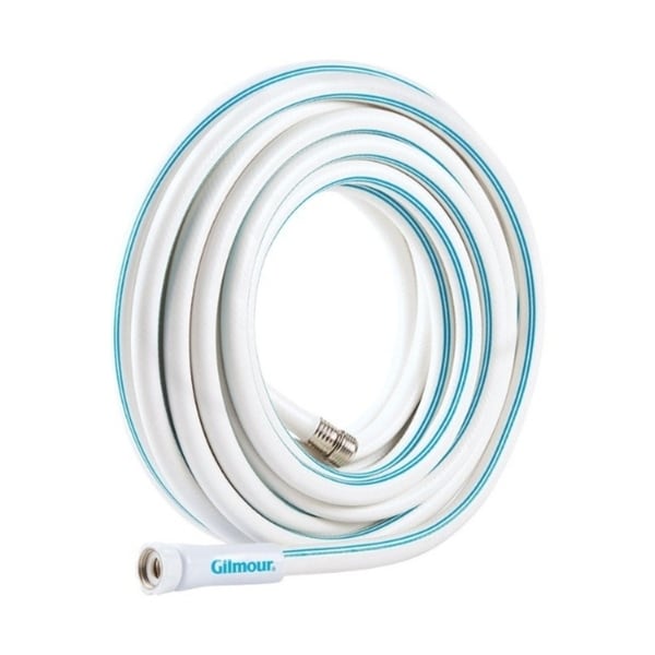 Gilmour 5/8 in. Dia. x 50 ft. L RV/Marine White Garden Hose. Opens flyout.