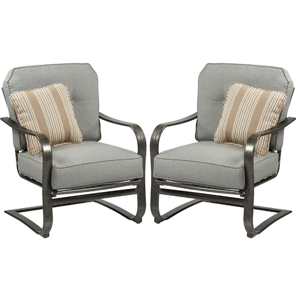 Shop Agio Madison C Spring Chair Set Of 2 With Cushion And