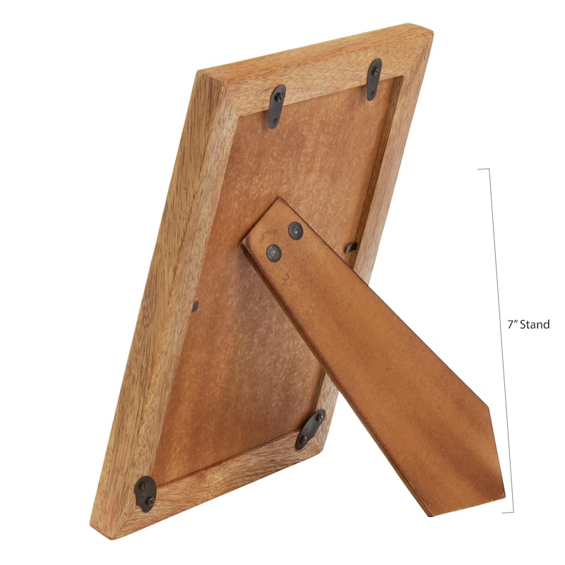 Distressed Wood Two Tone Design Photo Frame