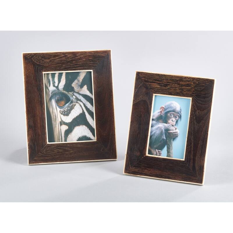 Bone and Wood Photo Frame