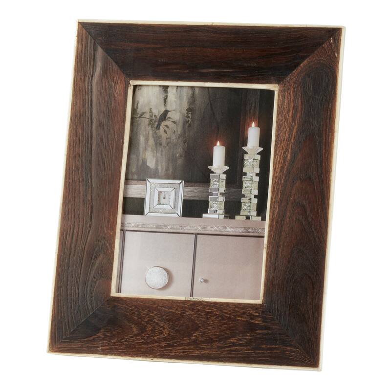 Bone and Wood Photo Frame