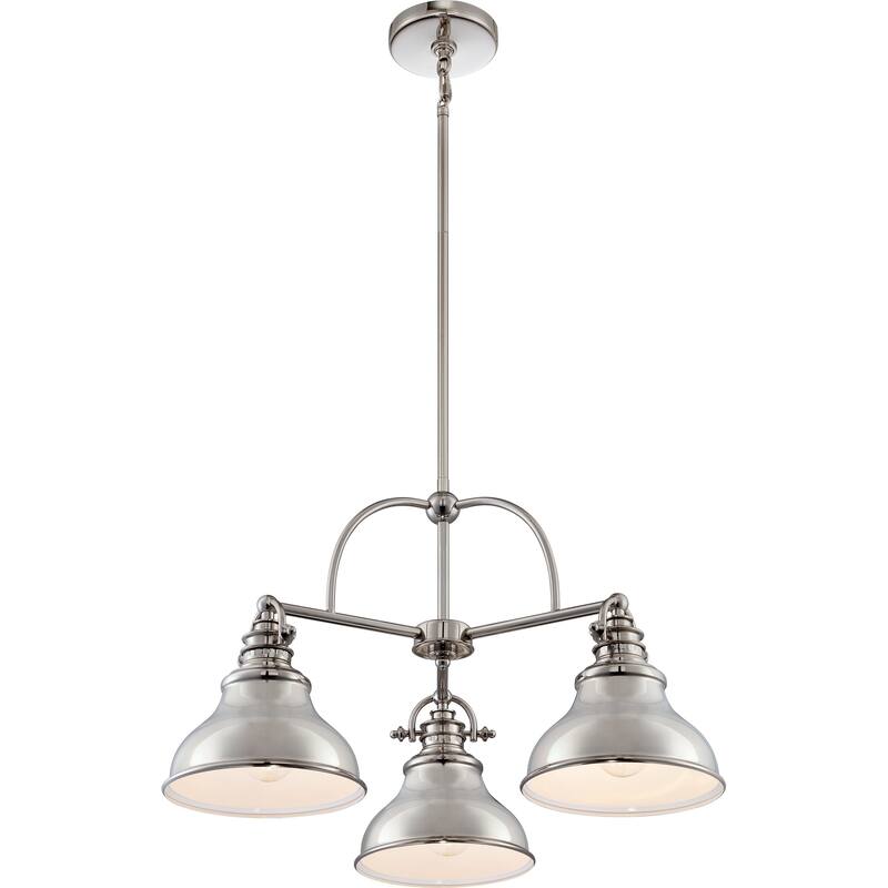 Porch & Den Hannan Silver 3-light Chandelier