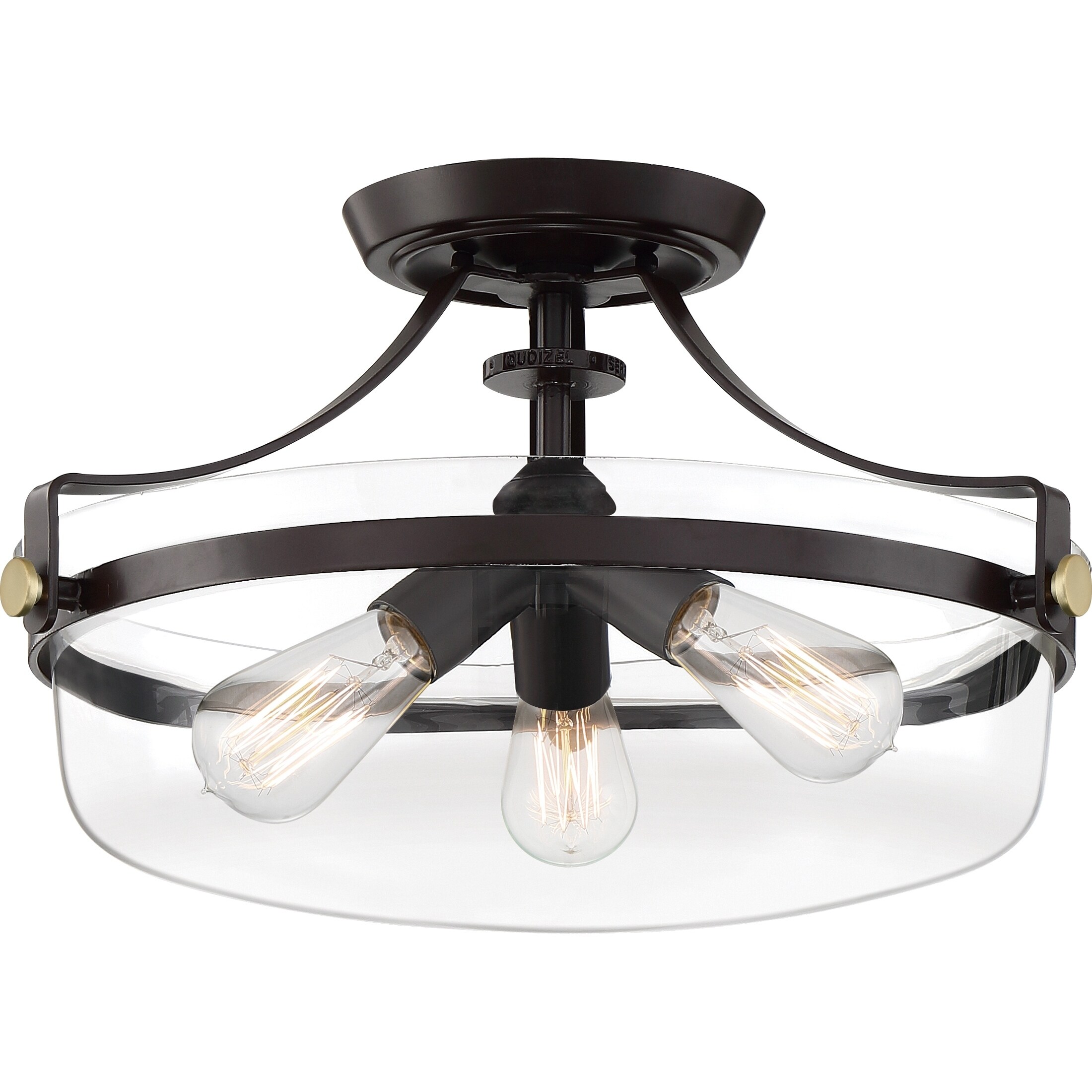 Strick Bolton Louis 3 Light Semi Flush Mount