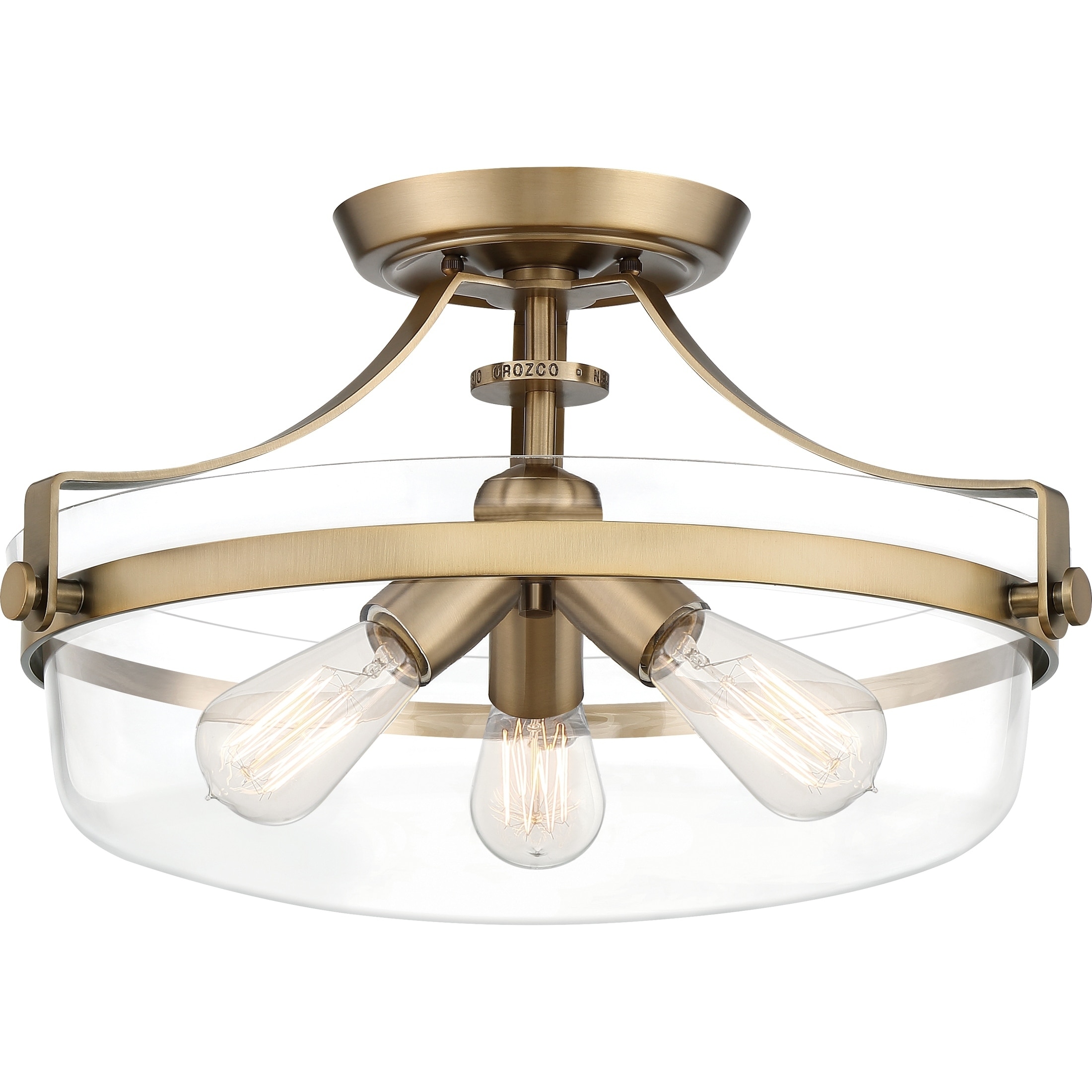 Shop Strick Bolton Louis 3 Light Semi Flush Mount Free