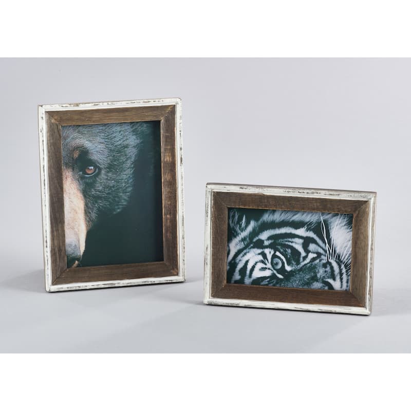 Distressed Wooden Design Picture Frame