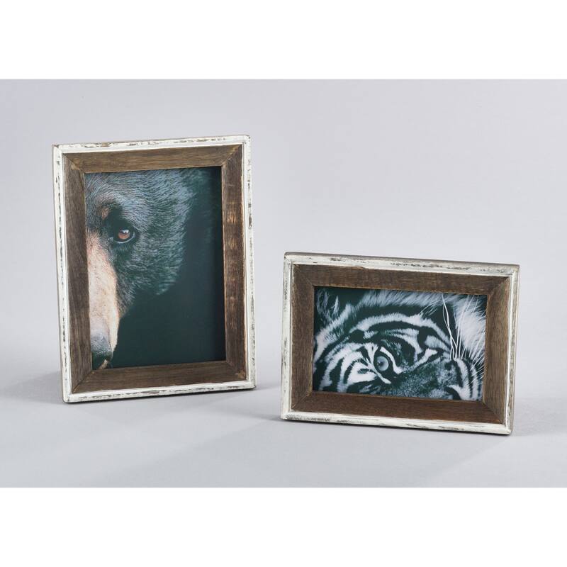 Saro Lifestyle Distressed Wooden Design Picture Frame