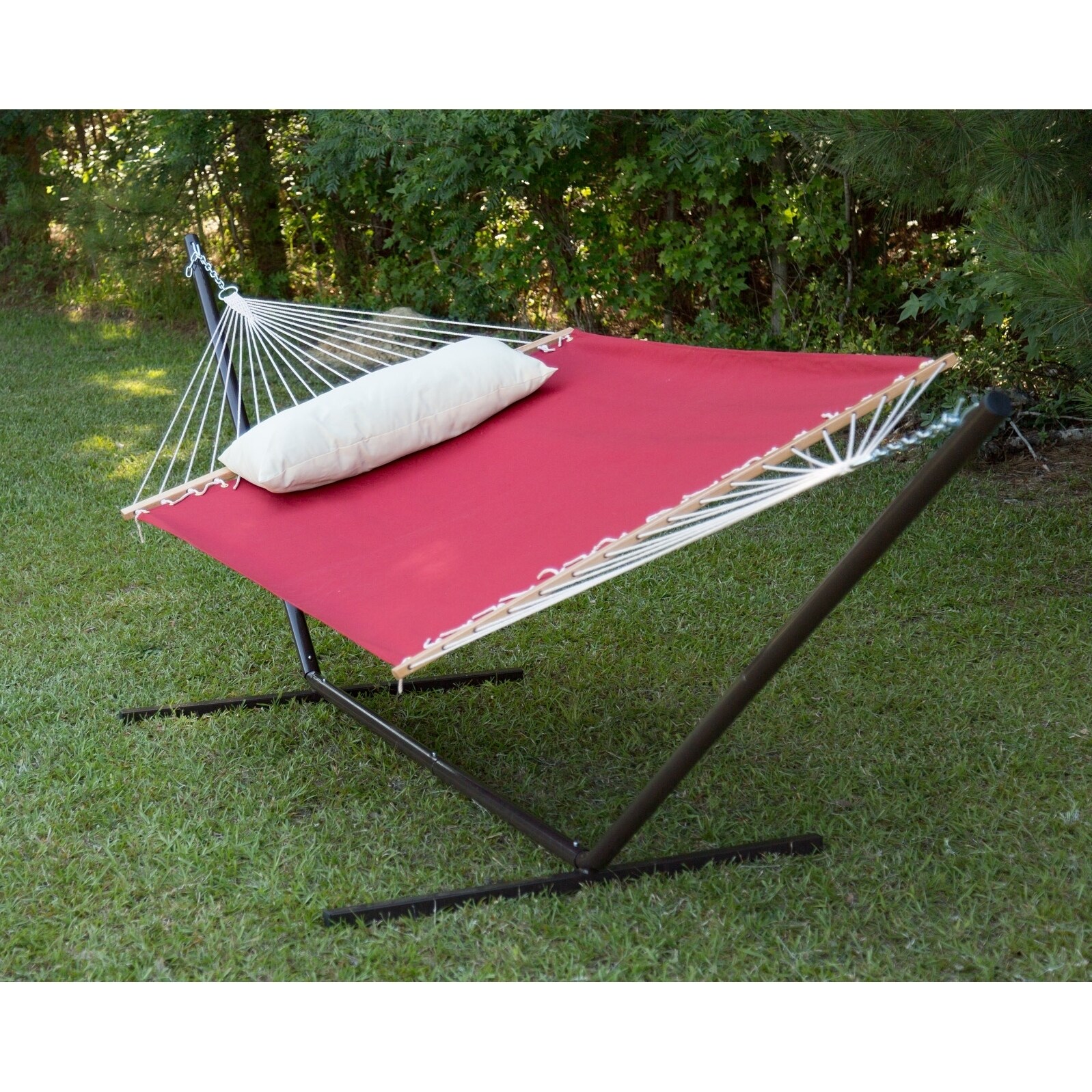 Elim Red Single Layer Hammock by Havenside Home - Bed Bath