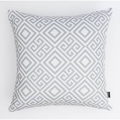 Gray Geometric Modern Pillow