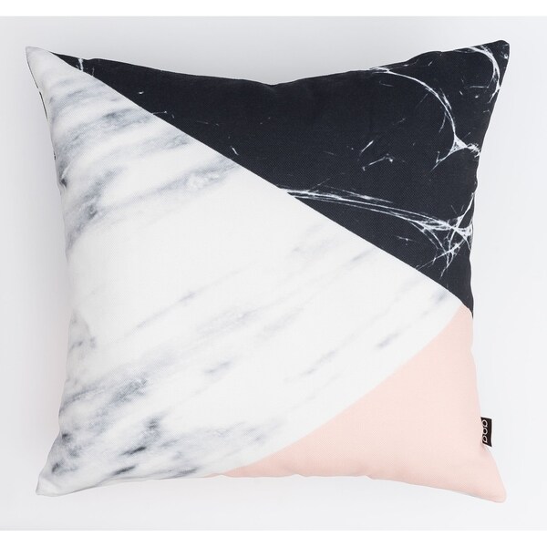 Three-Toned Marble Modern Pillow