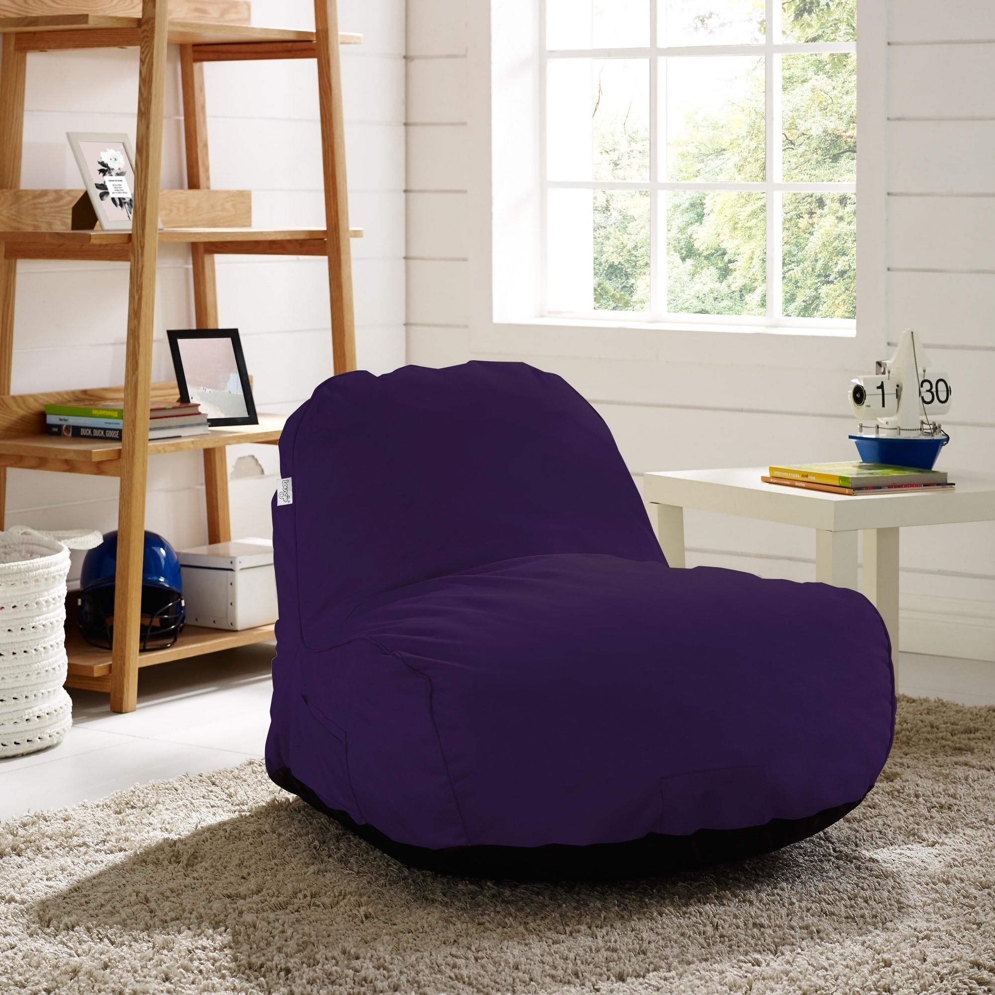 Bean Bag Chair. Велюровый чехол на кресло мешок. Purple Beanbag. Chill кресло.