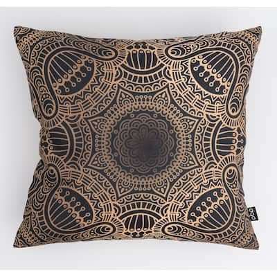 Gold Geometric Modern Pillow