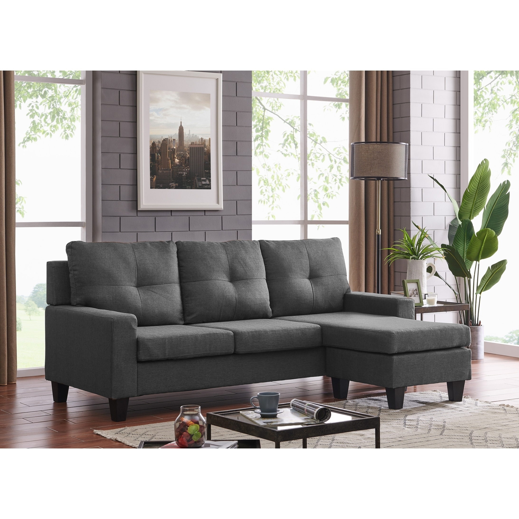 Vogue Reversible Sectional 27678928 Brown Vogue Reversible Sectional