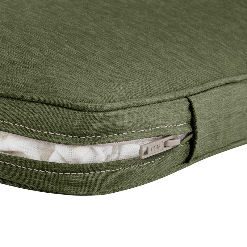 Montlake FadeSafe Patio Dining Back Cushion Slip Cover - 2" Thick -Heavy Duty Outdoor Patio Cushion with Water Resistant Backing
