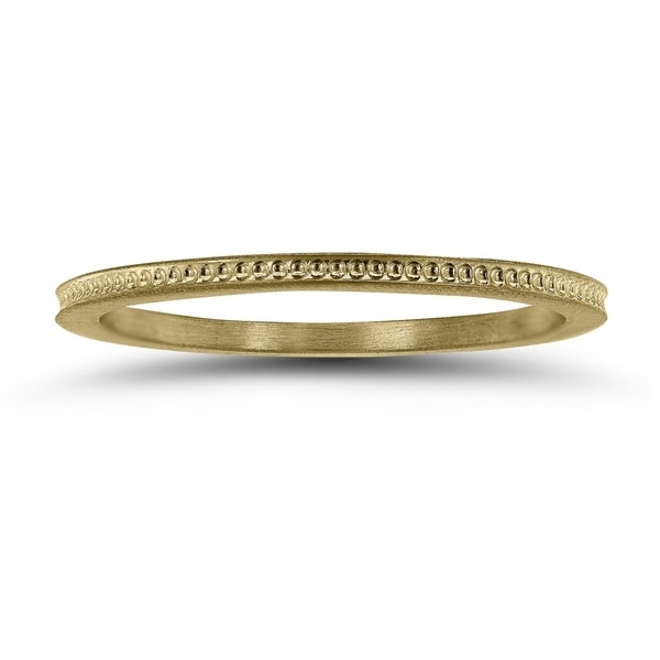 gold stackable band rings