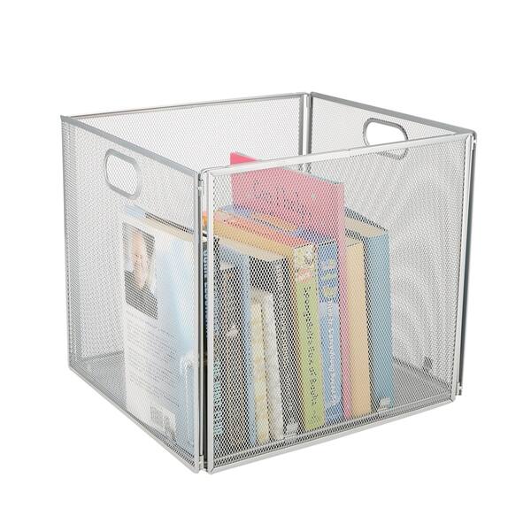 Mind Reader Mesh Storage Basket with Handle, Storage Bin, Storage