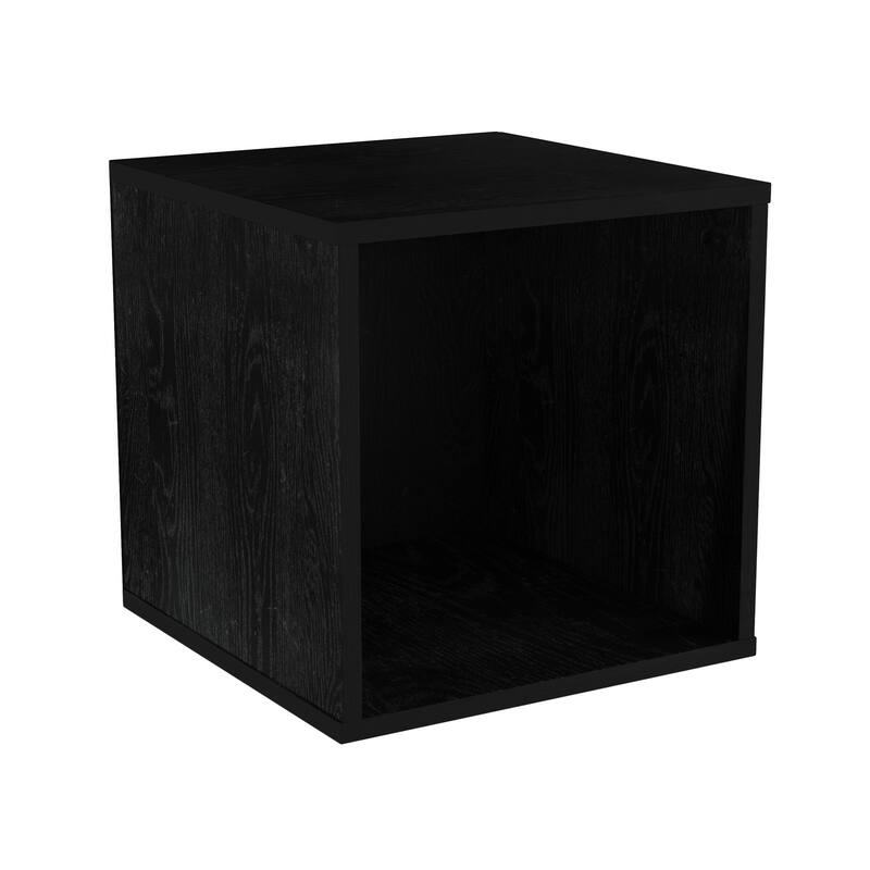 End Table- Stackable Contemporary Minimalist Modular Cube Accent Table or Shadowbox by Lavish Home