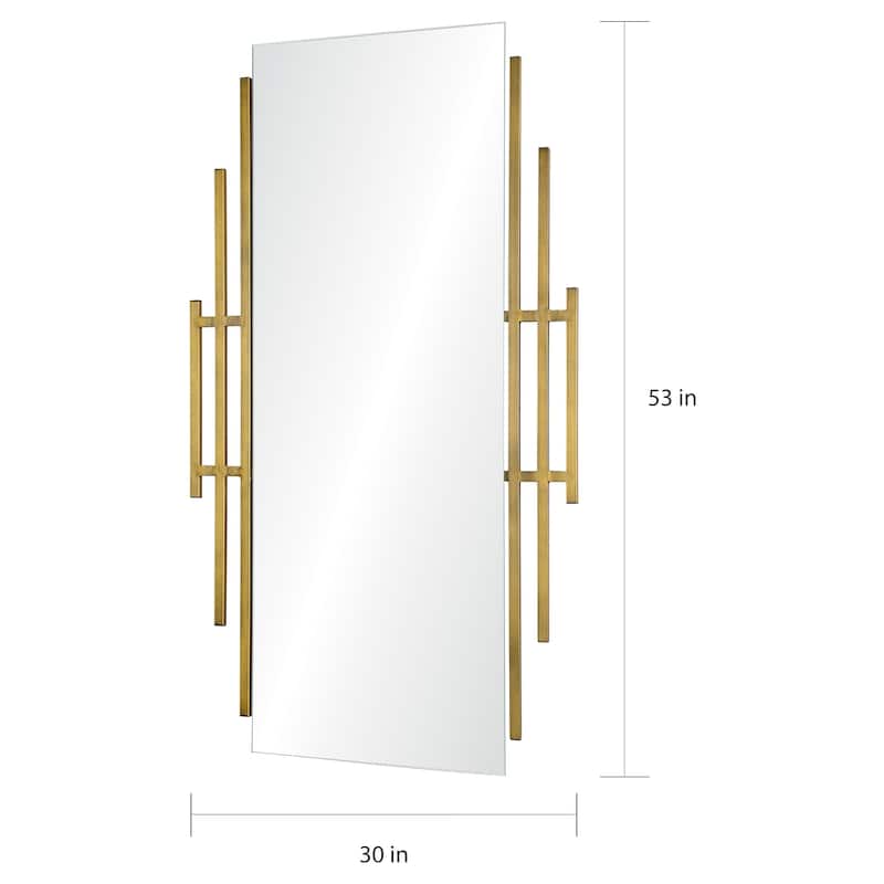 Carson Carrington Ubyn Irregular Antique Brass Painted Mirror