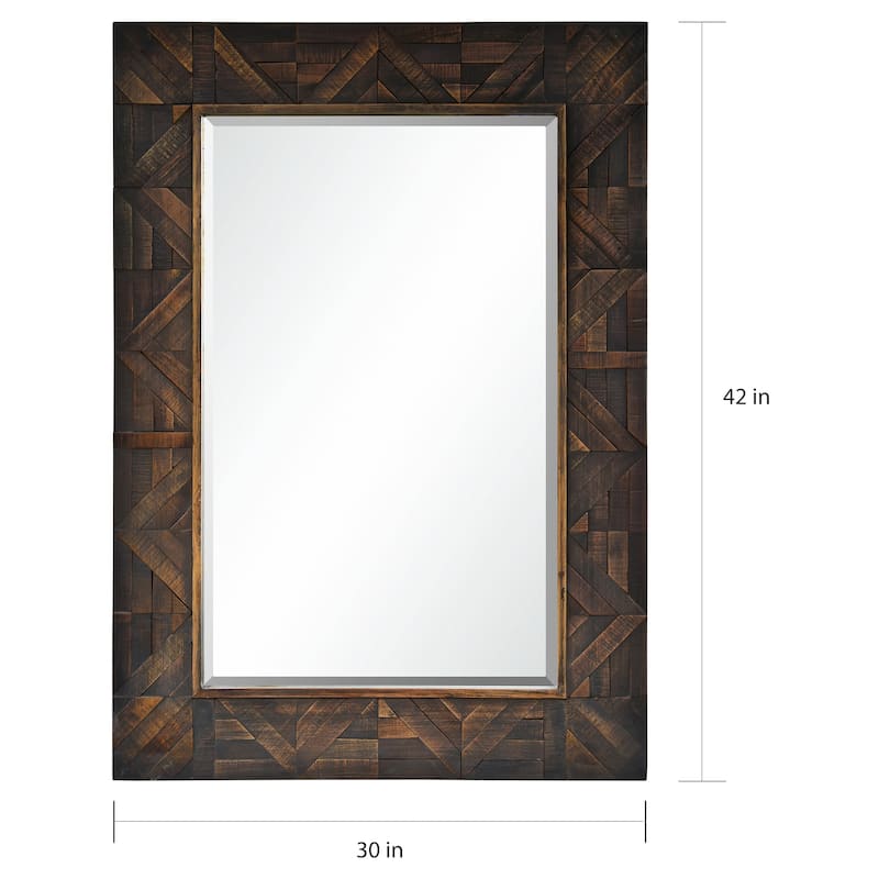 Strick & Bolton Dark Firwood Mirror