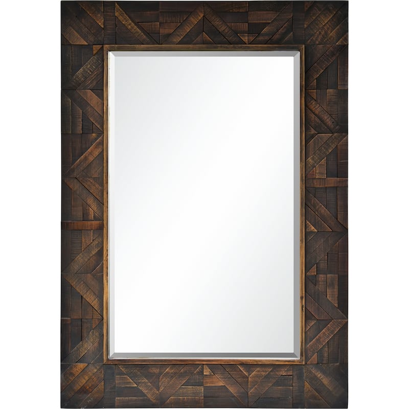 Strick & Bolton Dark Firwood Mirror