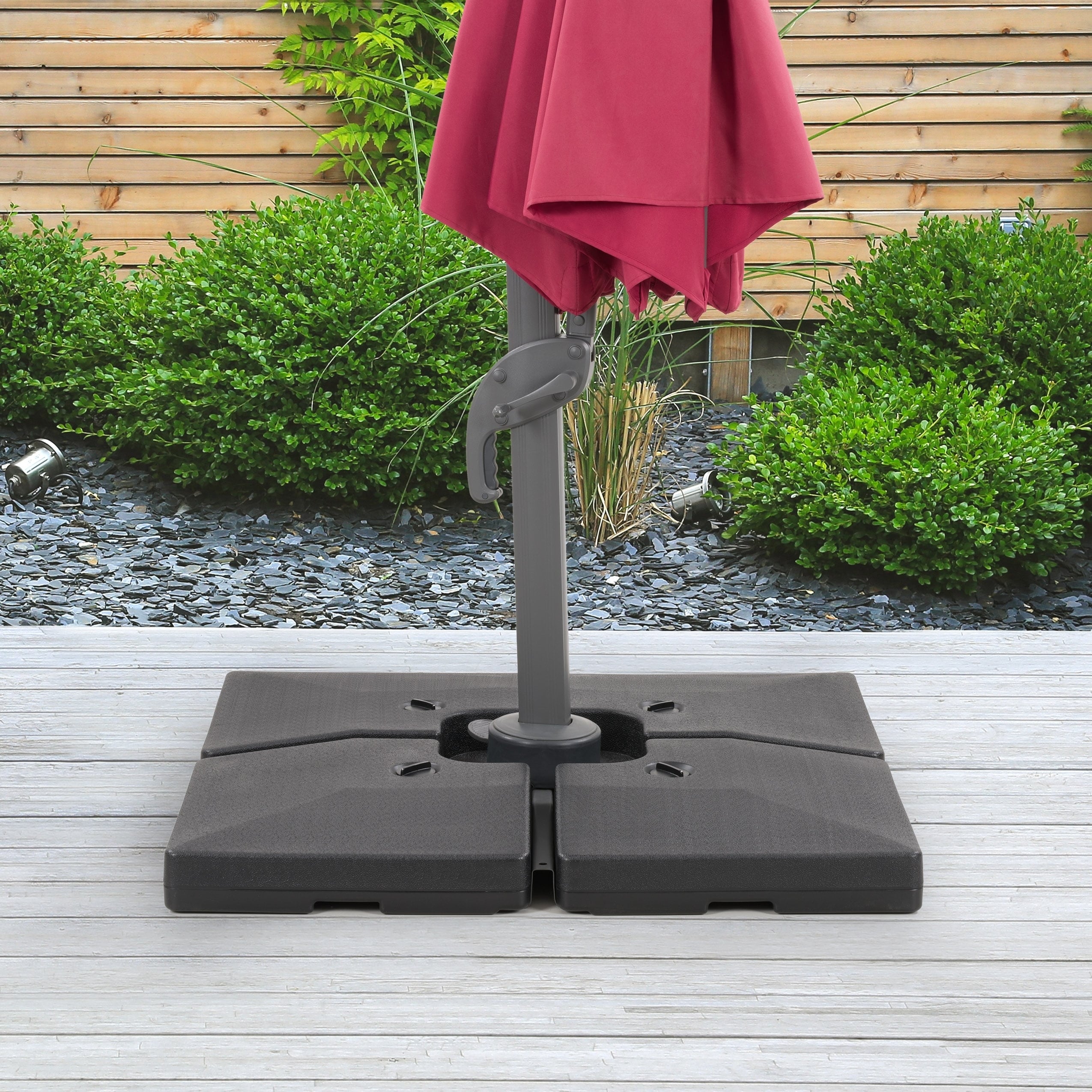 Shop Black Friday Deals On Corliving Deluxe Patio Base For Heavy And Offset Umbrellas Overstock 27697827