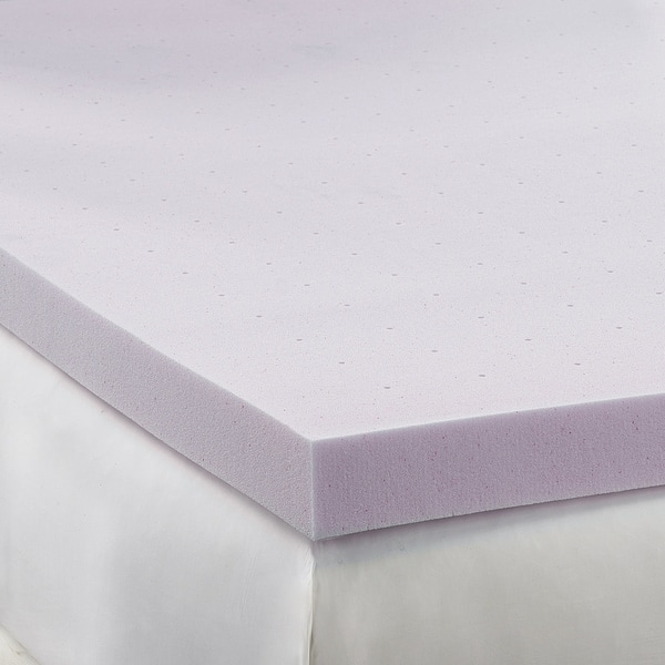 Delara 2 in. Full Gel Infused Memory Foam Mattress Topper with Cooling Cover, Topper and Cooling Cover