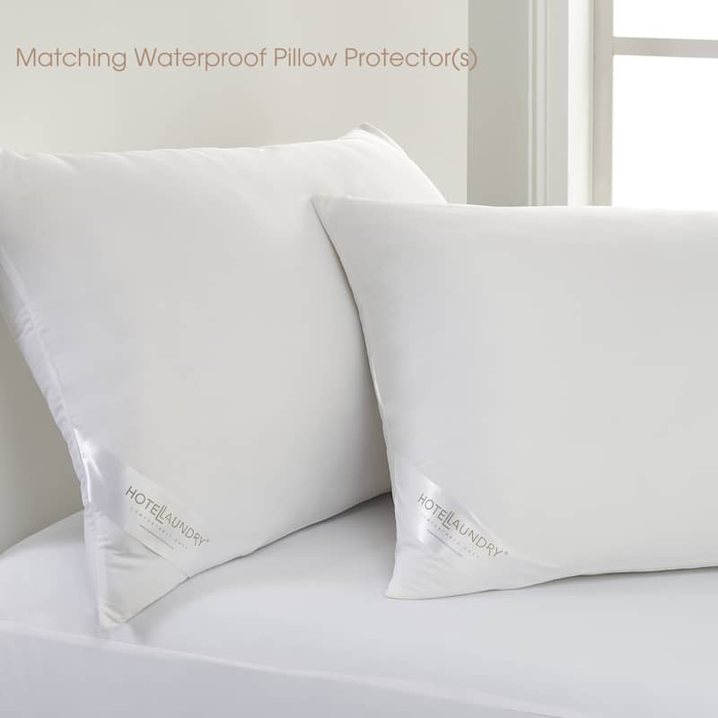 Hotel Laundry Allergy Waterproof Mattress Encasement Set fits 8 -15 inch Mattresses with Matching Waterproof Pillow Protector(s)