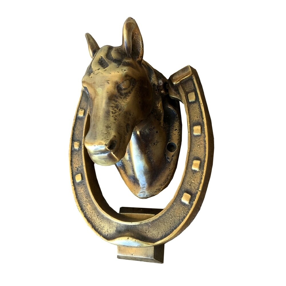 Shop Handmade Brasso Vintage Horse Head Brass Door Knocker With