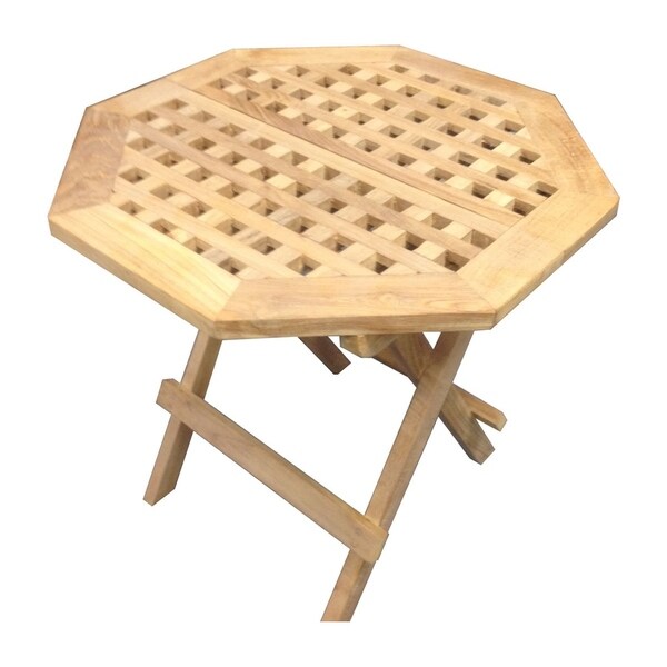 Natural Teakwood Octagonal Outdoor Picnic Table