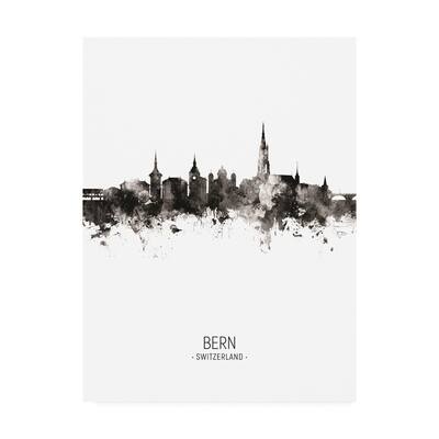 Michael Tompsett 'Bern Switzerland Skyline Portrait II' Canvas Art