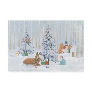 Emily Adams 'Christmas Critters Bright I' Canvas Art - Bed Bath ...