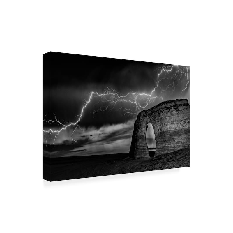 Darren White Photography 'BW Lightning at MR' Canvas Art