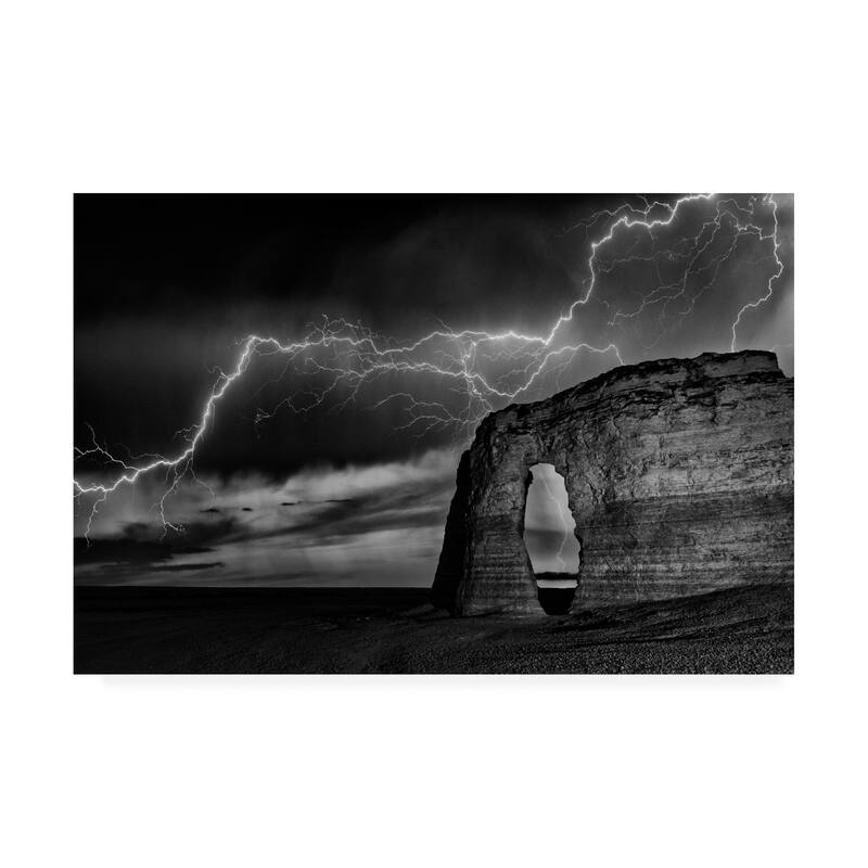 Darren White Photography 'BW Lightning at MR' Canvas Art