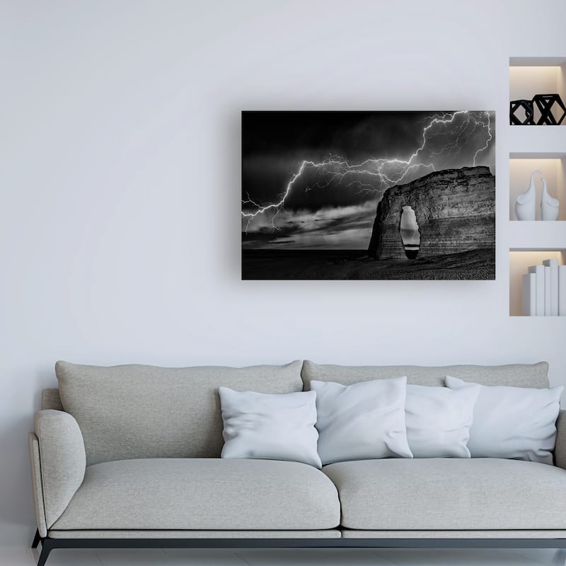 Darren White Photography 'BW Lightning at MR' Canvas Art