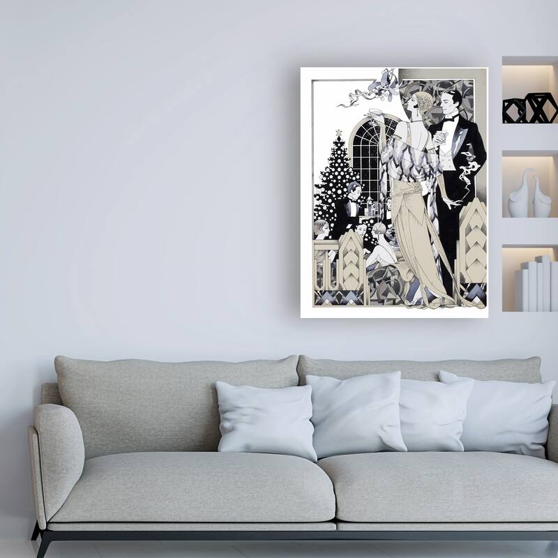 David Chestnutt 'Deco Christmas' Canvas Art