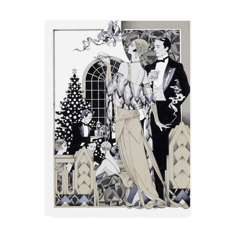 David Chestnutt 'Deco Christmas' Canvas Art