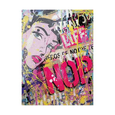 David Drioton 'Life Graffiti' Canvas Art