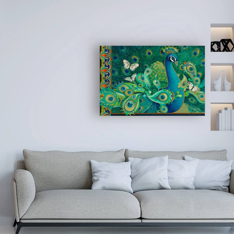 David Galchutt 'Paisley Peacock' Canvas Art