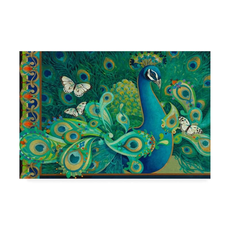 David Galchutt 'Paisley Peacock' Canvas Art