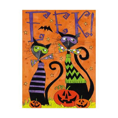 Anne Tavoletti 'Spooky Fun VI' Canvas Art