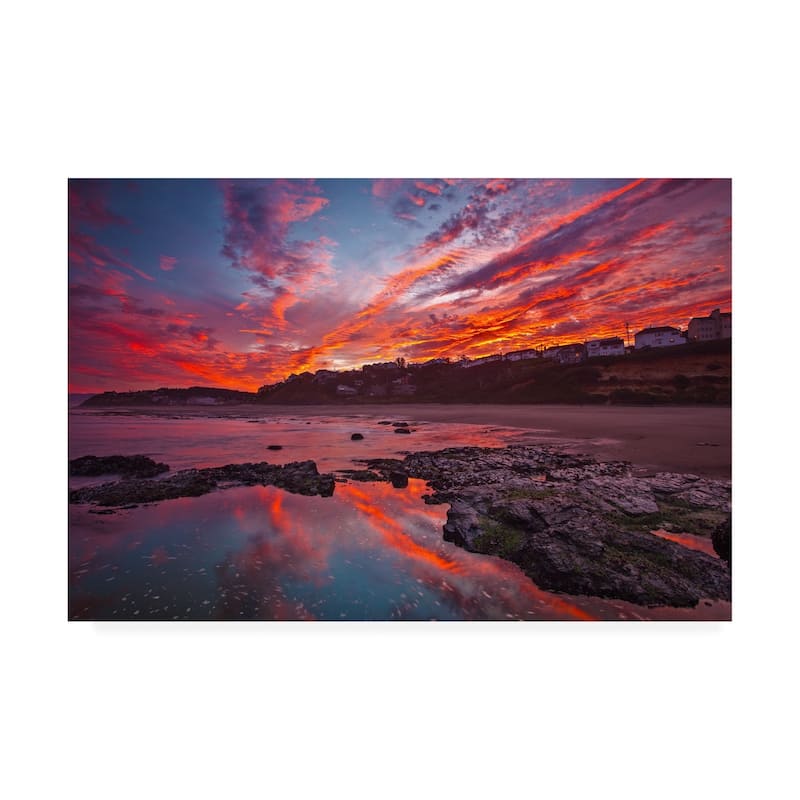 Darren White Photography 'Lincoln City Fire' Canvas Art