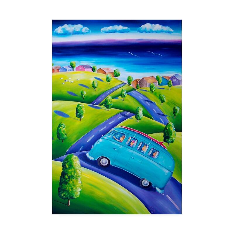 Deborah Broughton 'Surf Weekend away' Canvas Art - 16x24