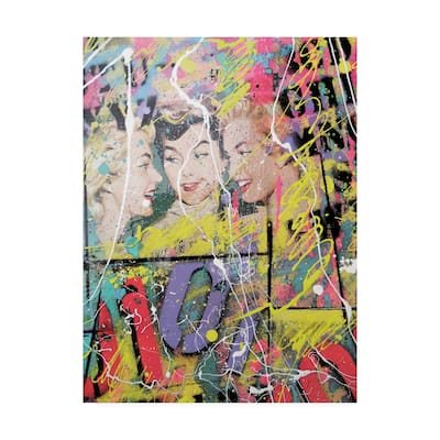 David Drioton 'Girls Night Graffiti' Canvas Art