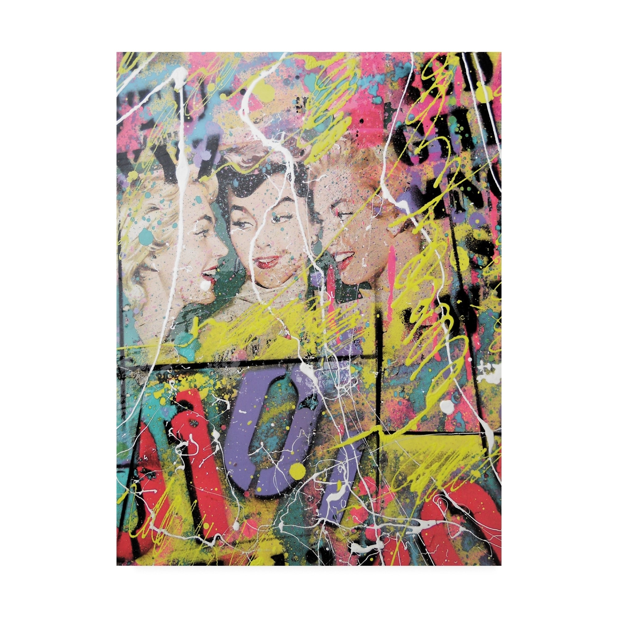 David Drioton 'Girls Night Graffiti' Canvas Art