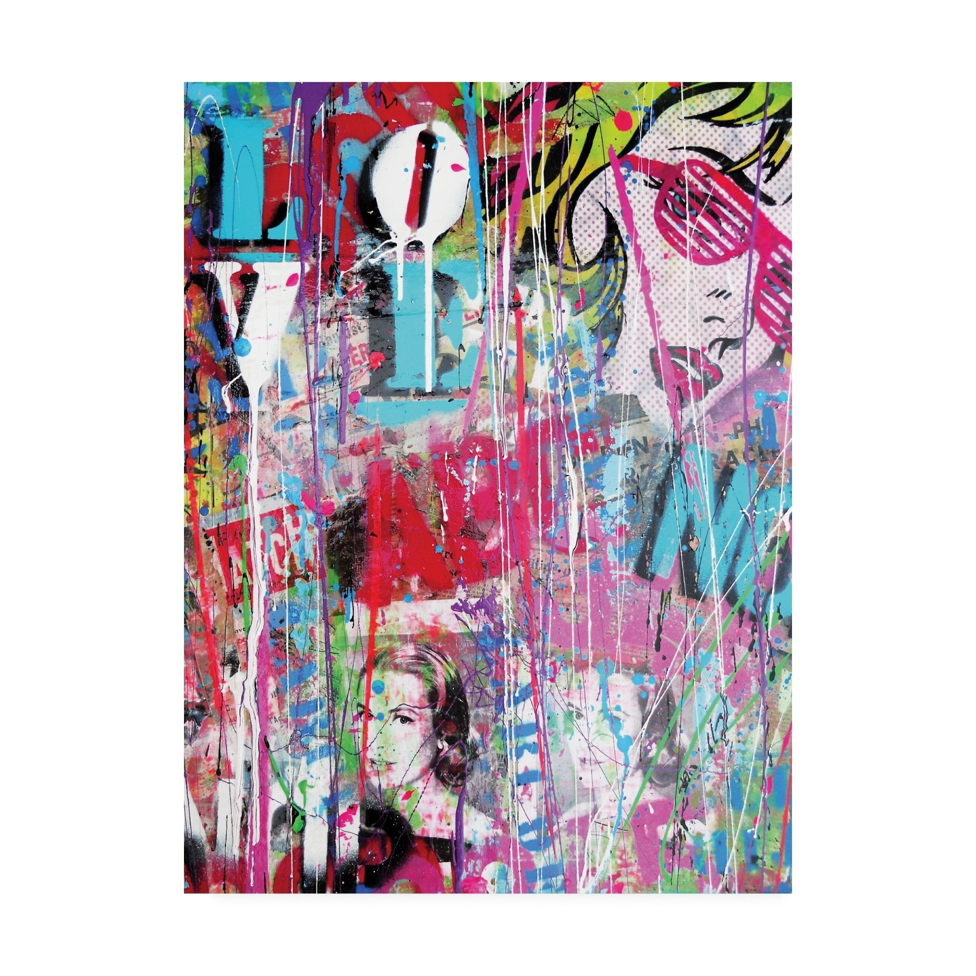 David Drioton 'Love Graffiti' Canvas Art