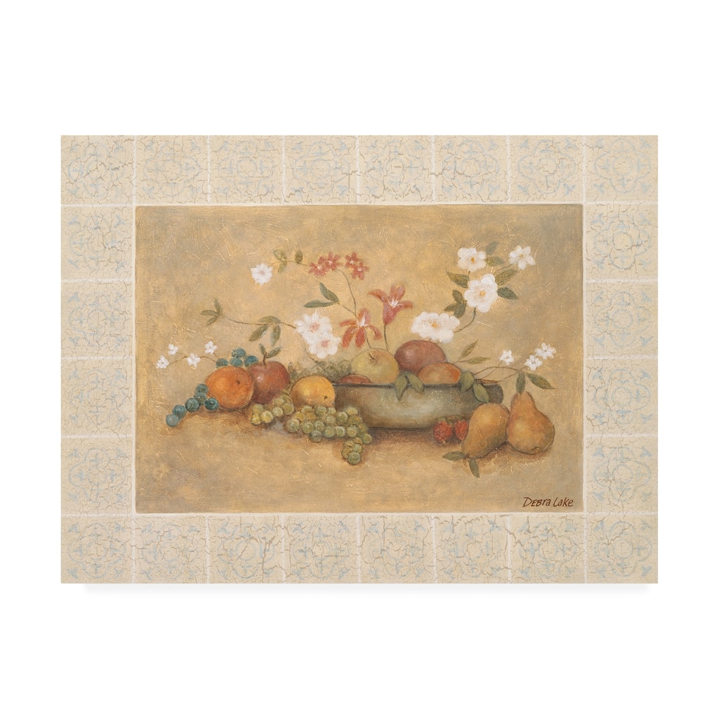 Debra Lake 'Fruit A' Canvas Art
